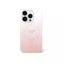 GUESS GUHMP16XHGRCELP iPhone 16 Pro Max 6.9" pink hardcase with IML Glitter Gradient and MagSafe