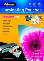 LAMINATOR POUCH GLOSSY/A4 250 100PCS 5401802 FELLOWES