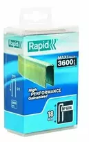 606/18 RAPID 3.6M PP Box Kabės 18mm 3600vnt Kabiamušiams R606, PBS121