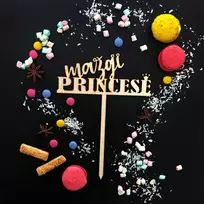 Medinė torto dekoracija "Mažoji princesė"