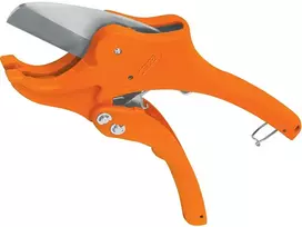 Plastikinių vamzdžių žirklės . Tvirtas metalinis korpusas, nerūdijančio plienmo gelęžtė. Vamzdžiams iki 41 mm. Terkšlinis mechanizmas Truper®