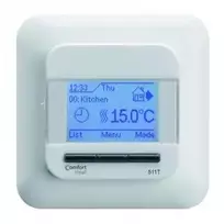 Elektra šildomų grindų termostatas Comfort Heat, C511T rėmeliui stačiakampiais kraštais