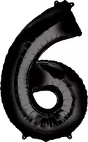 AMSCAN Balon foliowy cyfra 6 - 88 cm - 1 vnt. universalus
