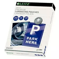 Leitz iLAM UDT, permatomas, EVA (etileno vinilo acetatas), polietileno tereftalatas (PET), blizgus, A4, 222 mm, 309 mm