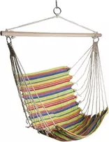 Hamakas Spokey Bench Dryžuota geltona