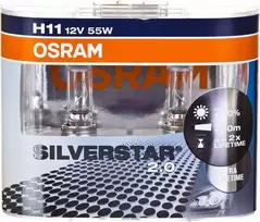 Osram lemputės Sidabrinis +100%, H4, 60/55W, DUO 64193NBS-HCB