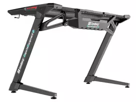 Žaidimų stalas Sandberg Fighter Gaming Desk 2 LED, su pašvietimu, Juodas