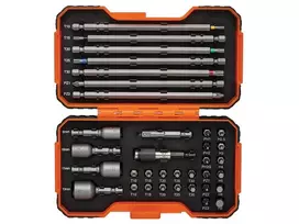 Bahco Antgalių rinkinys su 2 laikikliais 1/4" 35 vnt PH,PH2G,PZ,SL,Hex,TORX 25mm 22 vnt, 150mm 7 vnt