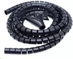 CONNECT IT kabelių valdymo vamzdis WINDER, 2,5m x 20mm, juodas (kabelio tvarkyklė)
