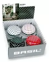 Basil Big Bell Polkadot 80mm dviratis doorbell, spalvų derinys dėžutė 4 vienetų (BAS-50403)