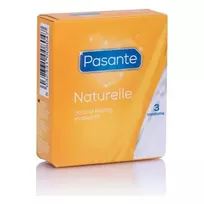 Pasante Healthcare Naturelle „Pasante“ natūralūs prezervatyvai, 3 vnt.