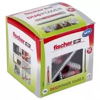 Kaištis Fischer DuoPower, 80 mm x 10 mm, 10 vnt.