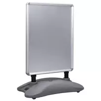 Reklaminis stovas, pilkas, aliuminio lydinys, užpildomas, A1
