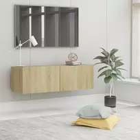 TV staliukas Televizoriaus spintelė, ąžuolo, 100x30x30cm, apdirbta mediena