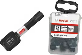 Bosch 1 / 4-T20- 25mm Torx smūgis 25 vienetų (2607002805)