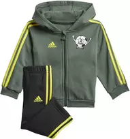 Adidas Sportinis Kostiumas Vaikams I Lil 3s Jog Fl Juodas Žalias GN7258