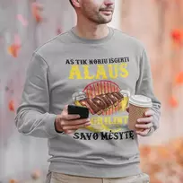 Džemperis "Aš tik noriu išgerti ir grilinti" (be kapišono)