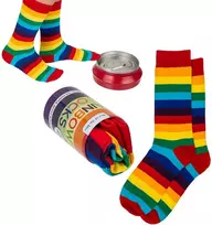 Kojinės skardinėje "Rainbow"