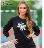 Moteriškas juodas megztinis Vytis