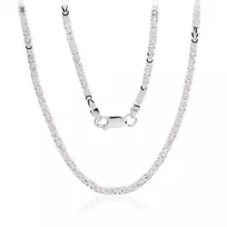 Sidabrinė grandinėlė 2.5 mm - 2.5 mm. - 55 - 20.3 g.