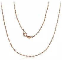 Auksinė grandinėlė Singapore 1 mm , briaunų apdirbimas deimantu - 1.01 g. - 1 mm. - 55