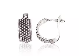 Sidabriniai auskarai anglišku užsegimu, Metalas: Sidabras, Praba: 925°, - 3.3 g. - 13 mm.