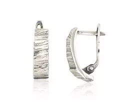 Sidabriniai auskarai anglišku užsegimu, Metalas: Sidabras, Praba: 925°, - 2.7 g. - 16 mm.