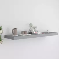 Pakabinama sieninė lentyna, pilkos spalvos, 90x23,5x3,8cm, MDF
