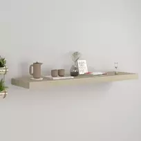 Pakabinama sieninė lentyna, ąžuolo spalvos, 90x23,5x3,8cm, MDF