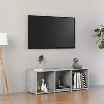 TV staliukas Televizoriaus spintelė, betono pilkos spalvos, 107x35x37cm, MDP