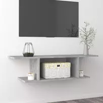 TV staliukas Sieninė televizoriaus spintelė, betono pilka, 103x30x26,5cm