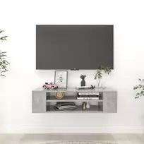 TV staliukas Pakabinama TV spintelė, betono pilka, 100x30x26,5cm, mediena