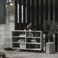 Šoninė spintelė, betono pilka, 103,5x35x70cm, apdirbta mediena