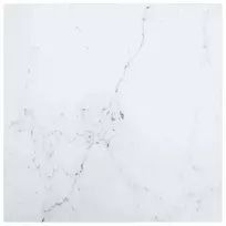 Stalviršis, baltas, 70x70cm, grūdintas stiklas, 6mm