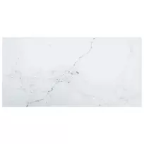 Stalviršis, baltas, 100x50cm, grūdintas stiklas, 6mm