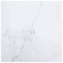 Stalviršis, baltas, 60x60cm, grūdintas stiklas, 6mm