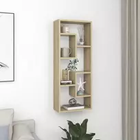 Sieninė lentyna, sonoma ąžuolo spalvos, 36x16x90cm, mediena