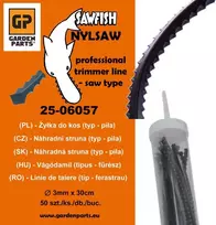 Universalus PJOVIMO VALAS - SAW LINE 3,0mm 50 VNT. 30cm