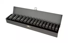 Zestaw Rinkinys 15 smūginių galvučių rinkinys, ilgos, Cr-Mo, 1/2", 10-32 mm, Proline