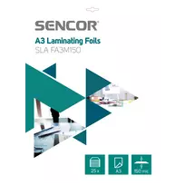 Sencor Laminavimo plėvelė A3 25vnt Sencor SLA FA3M150