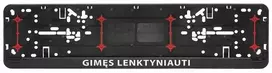 Automobilio numerių rėmelis "Gimęs lenktyniauti"