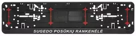 Automobilio numerių rėmelis "Sugedo posūkių rankenėlė"