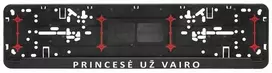 Automobilio numerių rėmelis "Princesė už vairo"