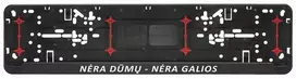 Automobilio numerių rėmelis "Nėra dūmų - nėra galios"