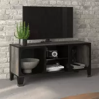 TV staliukas Televizoriaus spintelė, pilka, 105x36x47cm, metalas ir MDF