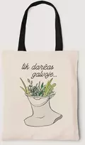 Medžiaginis maišelis "Tik daržas galvoje"