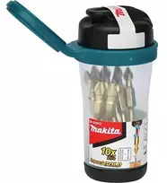 kompleksas 10 vnt. dvigubi smūginiai antgaliai 1/4" Philips PH2/65mm, IMPACT GOLD MAKITA [B-52912] + magnetizatorius