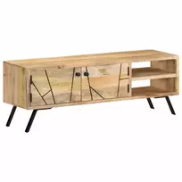 TV staliukas Televizoriaus spintelė, 110x30x40cm, mango medienos masyvas