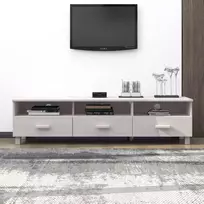 TV staliukas Televizoriaus spintelė HAMAR, balta, 158x40x40cm, pušis