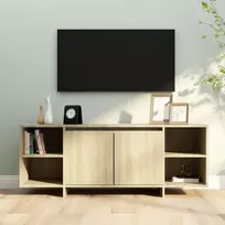 TV staliukas Televizoriaus spintelė, sonoma ąžuolo spalvos, 130x35x50cm, MDP